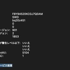 【現状品】MacBook Pro（13インチ,2019,Thundeabolt 3ポート x 4）256GB/8GB〈MV992JA/A〉④の画像
