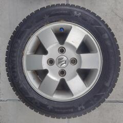 中古・屋外保管 スタッドレス155/65/13  エブリィワゴンの画像