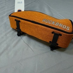 新品 ROCKBROS 自転車 フレームバッグ オレンジ 防水・大容量・簡単取付の画像