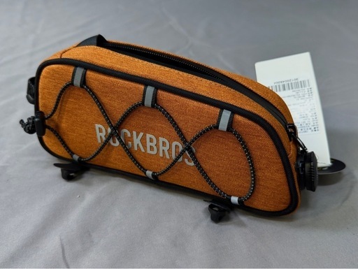 新品 ROCKBROS 自転車 フレームバッグ オレンジ 防水・大容量・簡単取付 新品 ROCKBROS 自転車 フレームバッグ オレンジ 防水・大容量・簡単取付