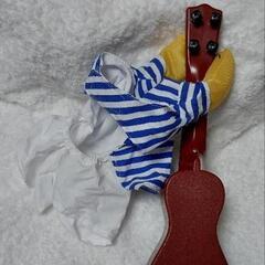 【新品☆未使用】ペット服☆コスプレ ギター☆ 仮装(M)写真撮影用の画像