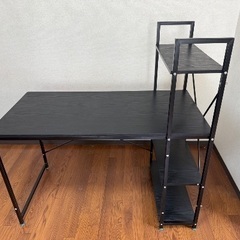 本棚付きパソコンデスク