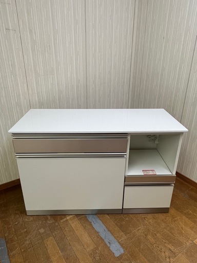高品質家具!! 綾野製作所 キッチンカウンター キッチンボード レンジボード ソフトクローズ 配置変更可!! 