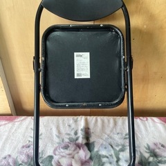 黒 パイプ椅子 中古品 折りたたみ椅子 会議椅子 の画像