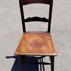 アンティーク調 ダイニングチェア 木製 幅43×奥41×高88cm 椅子 ヴィンテージ 家具 北欧 ウインザーチェア レトロ 札幌市 中央区 南12条の画像