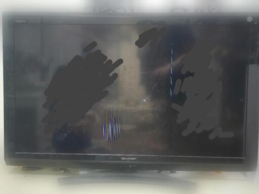 ジャンク品】一部液晶割れ SHARP 40Vテレビ (ちむた) 新座の