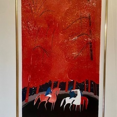 絵　版画　SERGE LASSUS　セルジュ・ラシス　リトグラフの画像