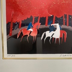 絵　版画　SERGE LASSUS　セルジュ・ラシス　リトグラフの画像