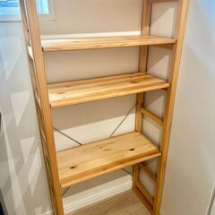 [無印良品]パイン材ユニットシェルフ奥行２５ｃｍタイプ・５８ｃｍ幅・中