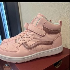 VANS スニーカー　ピンク　22cm ハイカット　美品の画像