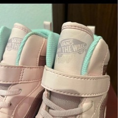 VANS スニーカー　ピンク　22cm ハイカット　美品の画像
