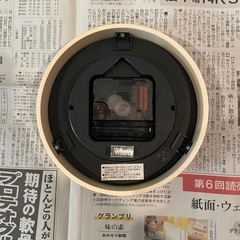 【ジャンク品】ニトリ　北欧風時計　スタンド付き！の画像