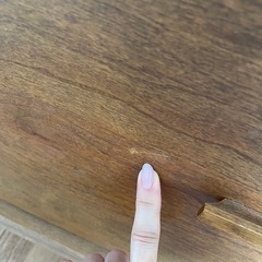 北欧調脚付5段チェストの画像