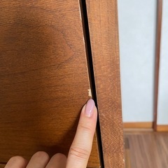 北欧調脚付5段チェストの画像
