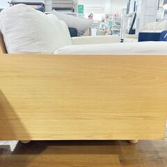 家具 生活家具 無印良品　2.5人掛けソファー　アイボリー×ナチュラルの画像