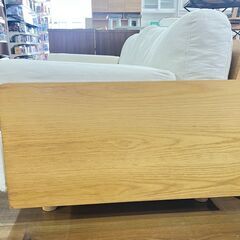 家具 生活家具 無印良品　2.5人掛けソファー　アイボリー×ナチュラルの画像