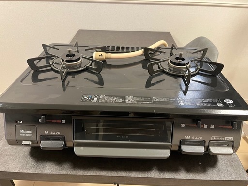 リンナイ　グリル付ガステーブル　都市ガス　ガスコンロ　2020年製