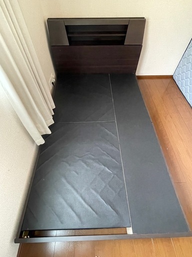 ※交渉中※セミダブル　ベットフレーム　ニトリ　ブラウン