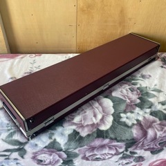 ③ 楽器ケース 中古品 三味線？ ハードケース 赤紫色の画像