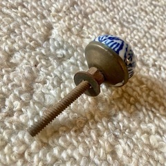 取っ手 陶器のフック　ドアノブ DIY インテリア アンティーク調 の画像
