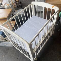 リサイクルショップどりーむ荒田店　No3921 ベビーベッド　KATOJI　カトージ　の画像