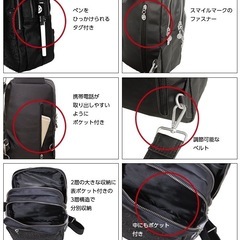 スマイリー　3WAY小物ショルダーバック　訳ありの画像