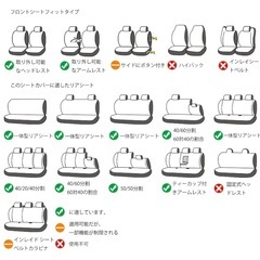 プリウス車 シートカバーの画像