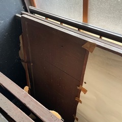障子戸　板戸　木材　端材　古材　建具　古道具　アンティーク　レトロの画像