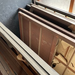 障子戸　板戸　木材　端材　古材　建具　古道具　アンティーク　レトロの画像