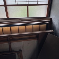 障子戸　板戸　木材　端材　古材　建具　古道具　アンティーク　レトロの画像