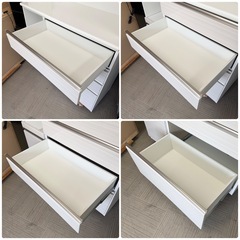 【超美品‼️】定価119,000円♪ ニトリ 120cm幅キッチンボード(ポスティア120KB) 食器棚 収納家具 艶あり木目調ホワイト♪の画像