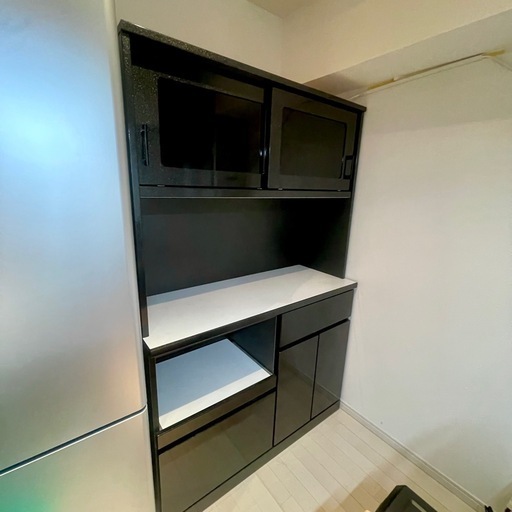 値下げ 食器棚 大川家具 キッチンボード 幅117cm 日本製