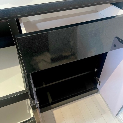 値下げ 食器棚 大川家具 キッチンボード 幅117cm 日本製