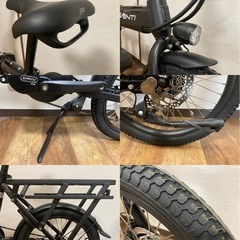未使用品 ESR VENTI ヴェンティ 20inc E-BIKE 折畳み ミニベロ  リアキャリア付きの画像