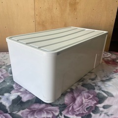 中古品 衣装ケース 白 引き出し プラケース 大きめの画像