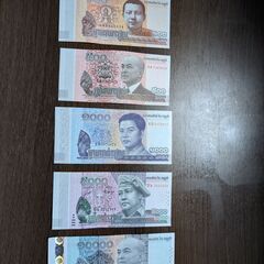 カンボジアリエル　紙幣セット　流通美品