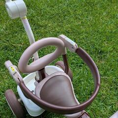 【7月末処分】折りたためる 三輪車 操作レバー付 の画像