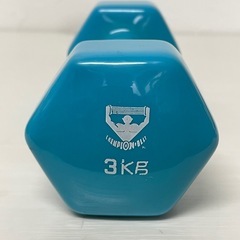 HATASハタス・ダンベル/リードアレー3kg×１個 ラバーコーティング鉄アレイの画像
