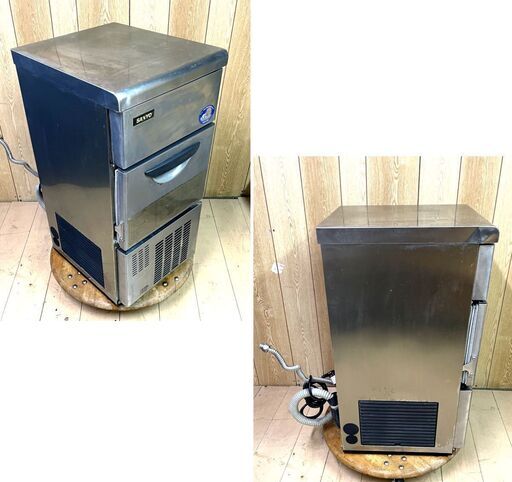 即使用可//製氷能力:25kg　業務用　製氷機　サンヨー　100V50/60Hz キューブアイスメーカー 調理場 飲食店　バー　スナック　居酒屋