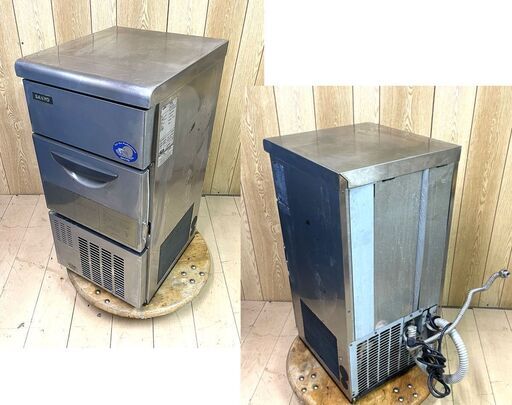 即使用可//製氷能力:25kg　業務用　製氷機　サンヨー　100V50/60Hz キューブアイスメーカー 調理場 飲食店　バー　スナッ