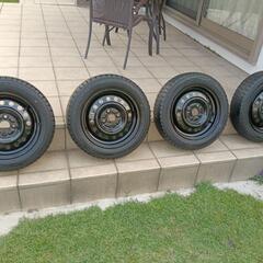 155/65R14スズキ純正スチールホイール＆スタッドレスタイヤ4本