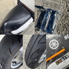 ⭐️ギア低燃費FIモデル❗️ルーフ&リアボックス付き⭐️バッテリー・プラグ・グリップなど新品交換済み⭐️50cc原付スクーター⭐️の画像