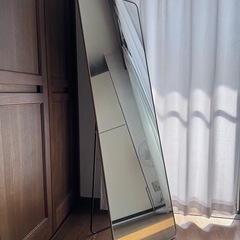韓国インテリア風 姿見ミラー　壁掛け&スタンドOKの画像