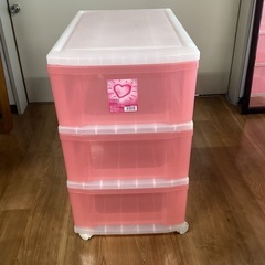 プラ衣装ケース【町田市再生家具】0705A