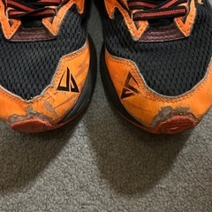 運動靴 オレンジ 21cmの画像