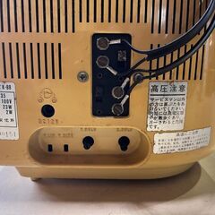 【愛品館 市原店】✔店頭取引限定✔昭和レトロ 日立 1976年製 白黒テレビ K-88の画像