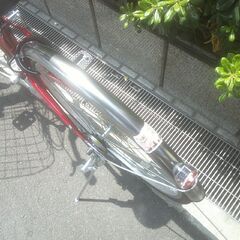整備済み中古自転車　26インチ　税別￥13.800-　LEDオートライト　外装６段　レッド705の画像