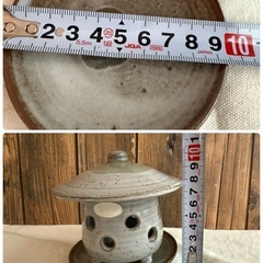 渓谷窯　たきのうえ　お香立て　キャンドルホルダーの画像