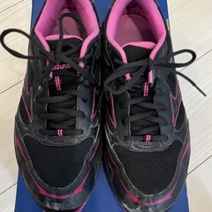 asics バレーボールシューズ 25cm 黒 レディースの画像