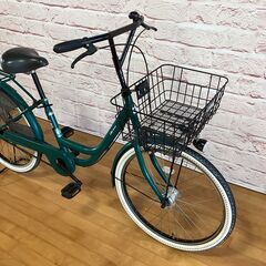 【大人用】整備済中古自転車 CBA 24×1.95カーグバケット グリーン色 <自転車のオオムラ 静岡店> の画像